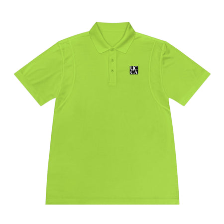 "UCCA Elite Performance" Men's Sport Polo Shirt Lime Shock / S T-Shirt