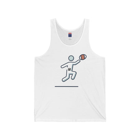 UCCA Game Day Jersey Tank – Play Hard, Chill Harder XS / White Tank Top