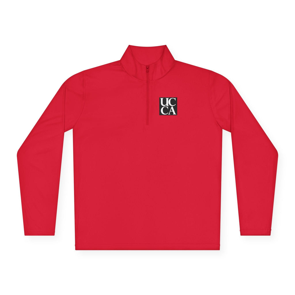 UCCA Iconic Unisex Quarter-Zip Pullover – Game-Ready & Everyday Cool XS / True Red Long-sleeve