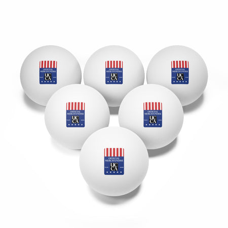 UCCA Official Ping Pong Balls – Game On Edition, 6 pcs 🏓✨ Accessories