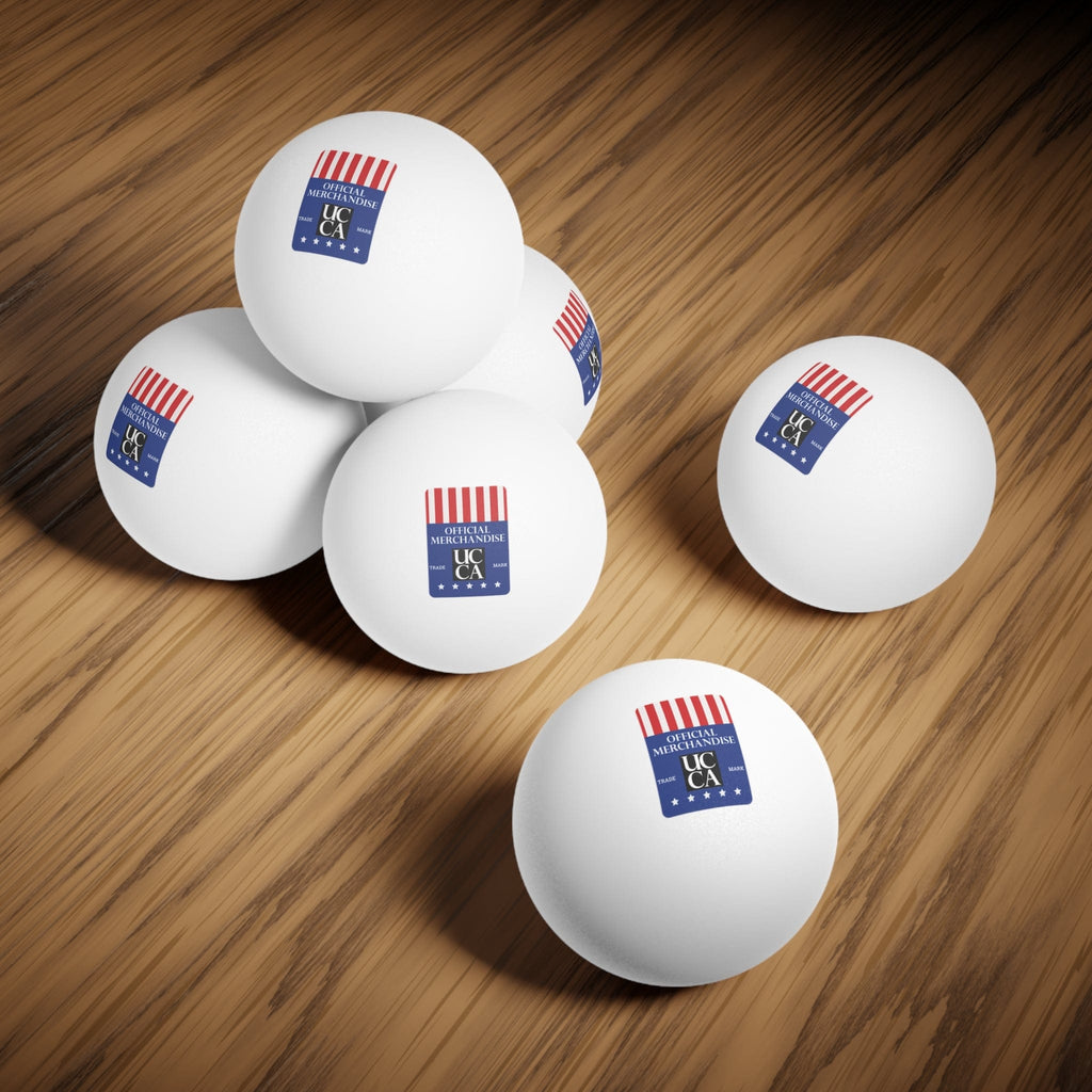 UCCA Official Ping Pong Balls – Game On Edition, 6 pcs 🏓✨ Accessories