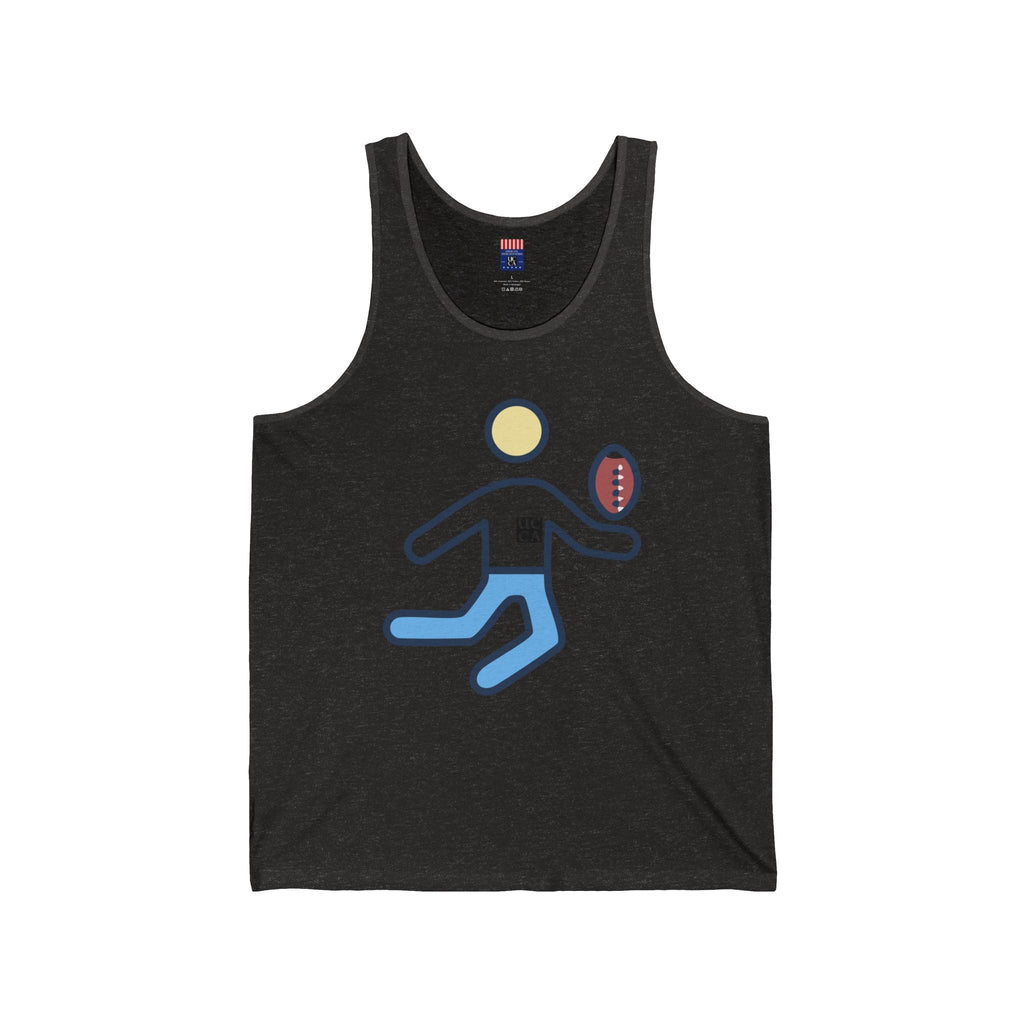 UCCA Playmaker Jersey Tank – Game On, Style Up XS / Charcoal Black TriBlend Tank Top