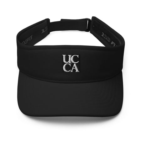 UCCA Premium Embroidered Logo Unisex Visor – Stay Cool, Look Sharp! Black Hats