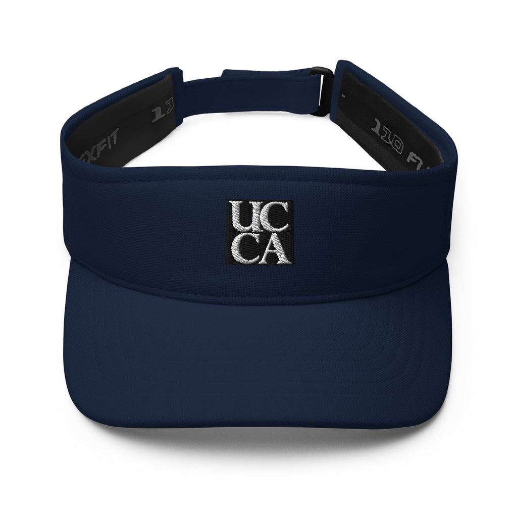 UCCA Premium Embroidered Logo Unisex Visor – Stay Cool, Look Sharp! Navy Hats