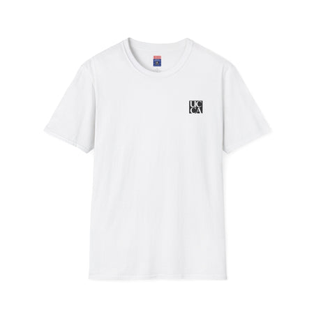 "UCCA Signature Classic" Unisex SoftStyle™ T-Shirt XS / White T-Shirt