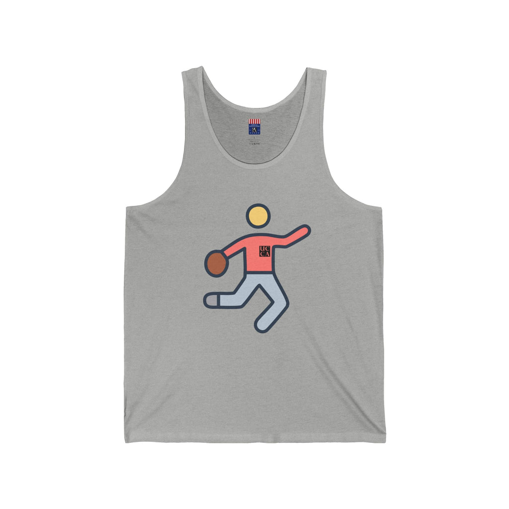 UCCA Soccer Icon Jersey Tank – Kick It in Style XS / Athletic Heather Tank Top