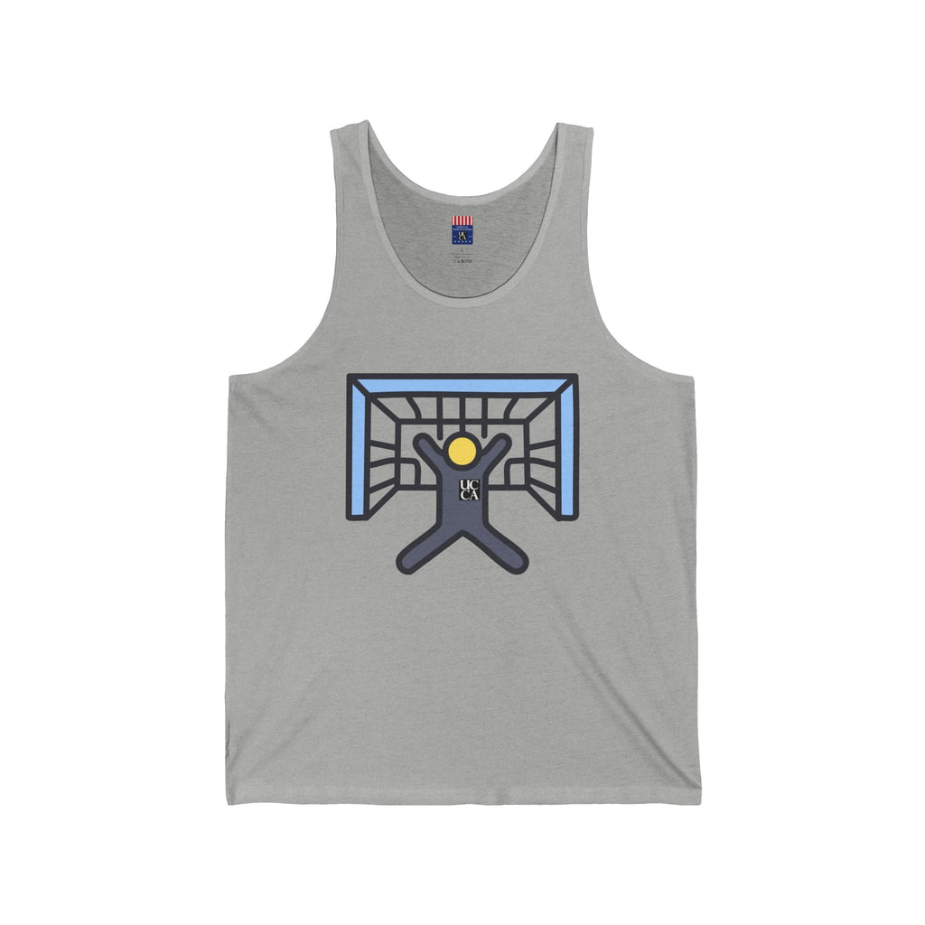 UCCA Soccer Icon Jersey Tank – Kick It in Style XS / Athletic Heather Tank Top