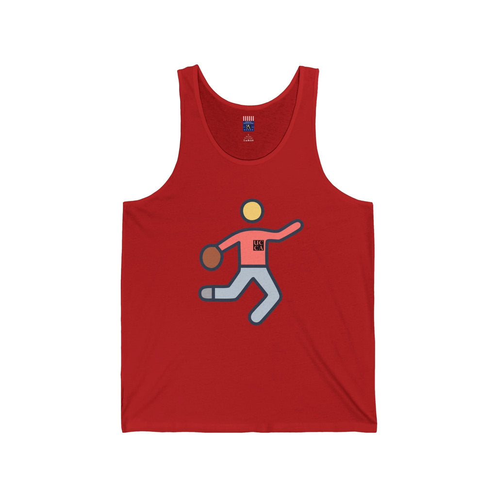 UCCA Soccer Icon Jersey Tank – Kick It in Style XS / Red Tank Top