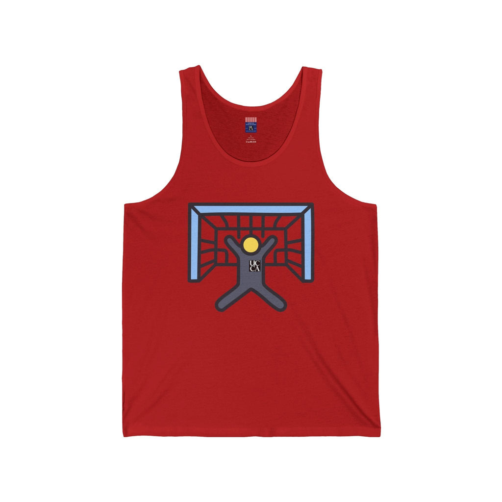 UCCA Soccer Icon Jersey Tank – Kick It in Style XS / Red Tank Top