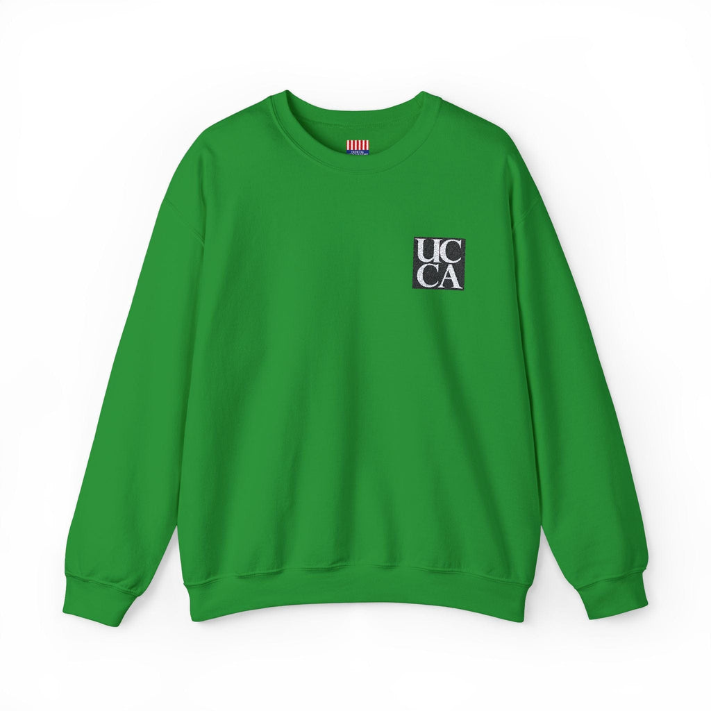 UCCA Unisex Heavy Blend™ Embroidered Crewneck Sweatshirt by Gildan S / Irish Green Sweatshirt