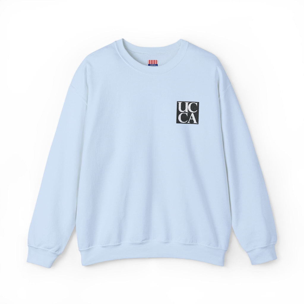 UCCA Unisex Heavy Blend™ Embroidered Crewneck Sweatshirt by Gildan S / Light Blue Sweatshirt