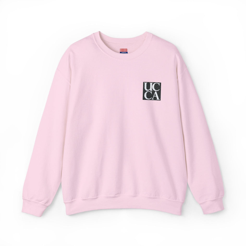 UCCA Unisex Heavy Blend™ Embroidered Crewneck Sweatshirt by Gildan S / Light Pink Sweatshirt