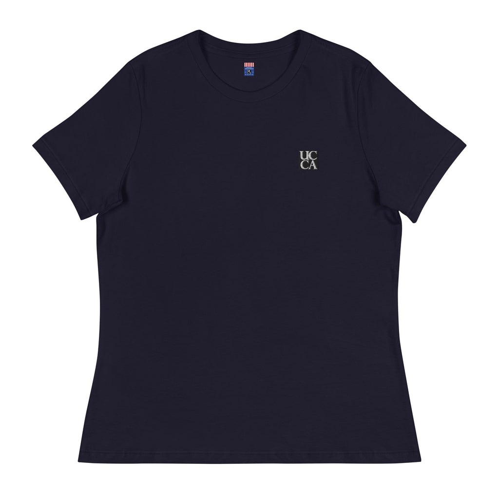 UCCA Women’s Embroidered Logo Relaxed T-Shirt Navy / S T-Shirt