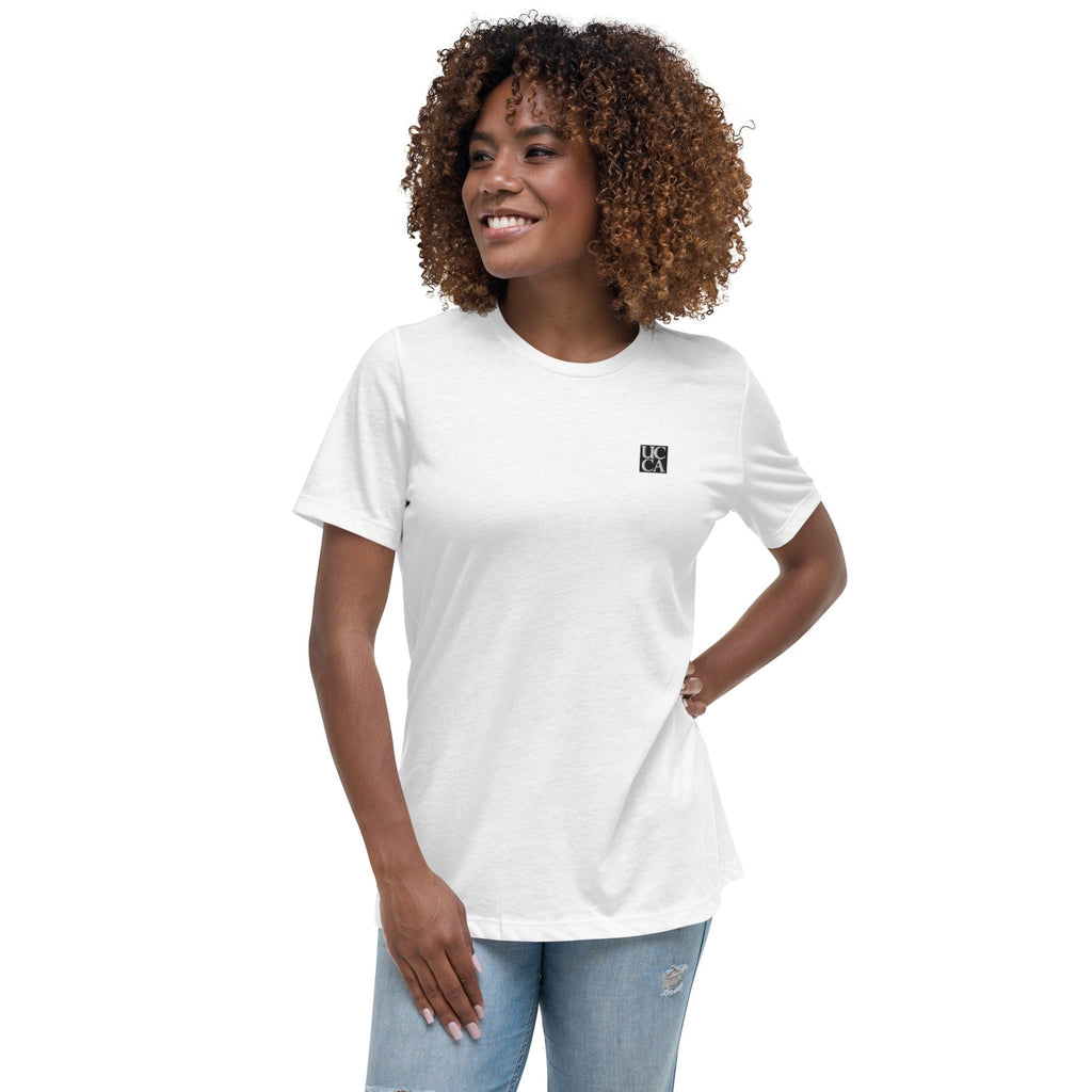 UCCA Women’s Embroidered Logo Relaxed T-Shirt T-Shirt