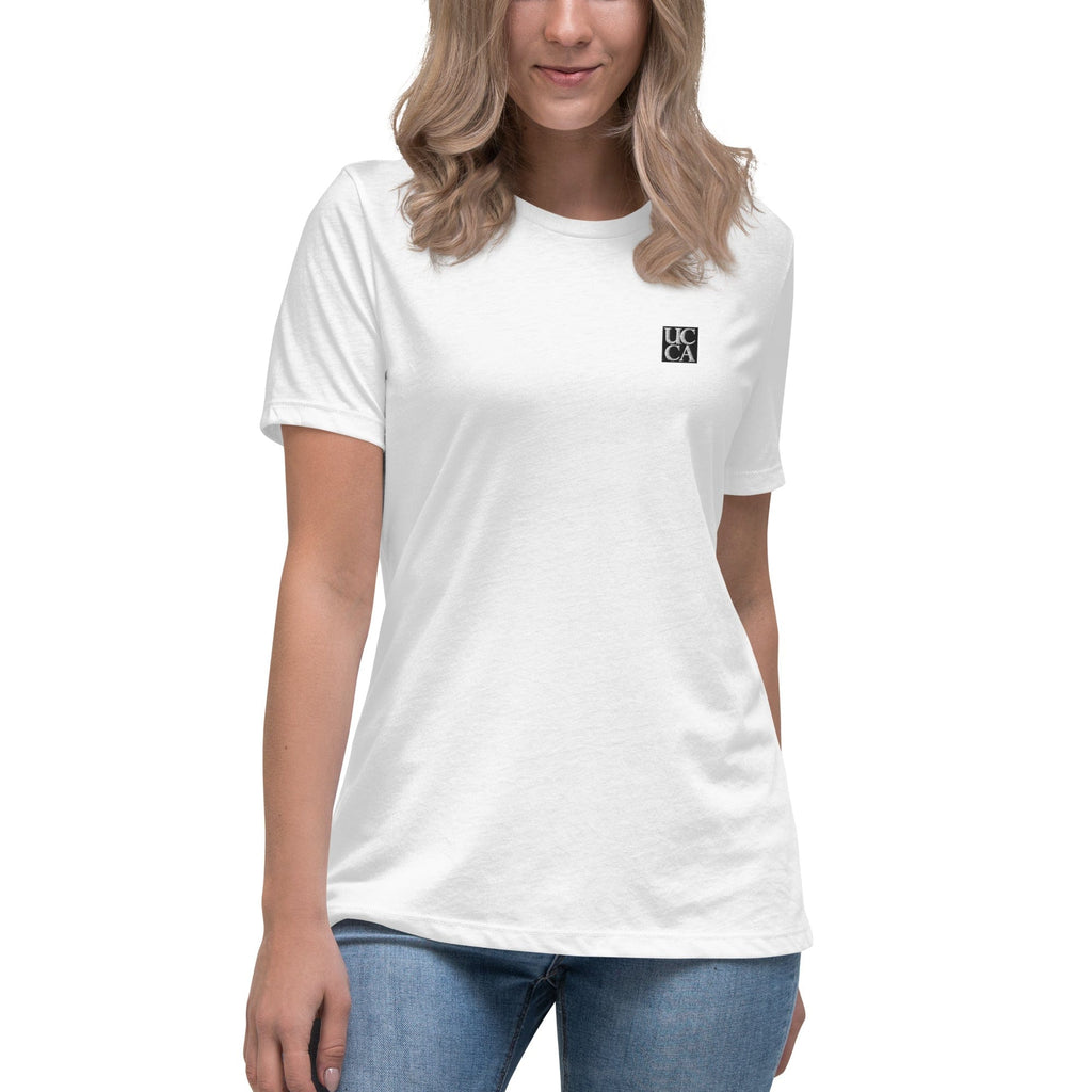 UCCA Women’s Embroidered Logo Relaxed T-Shirt T-Shirt