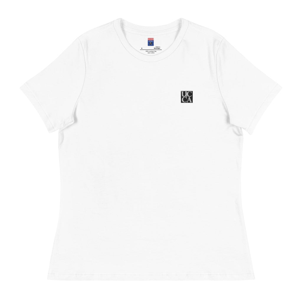 UCCA Women’s Embroidered Logo Relaxed T-Shirt White / S T-Shirt