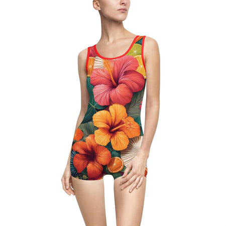 Vintage Vibes: Retro-Inspired One-Piece Swimsuit Red / XS All Over Prints