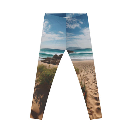 "Walk the Shoreline" Women's Casual Leggings All Over Prints