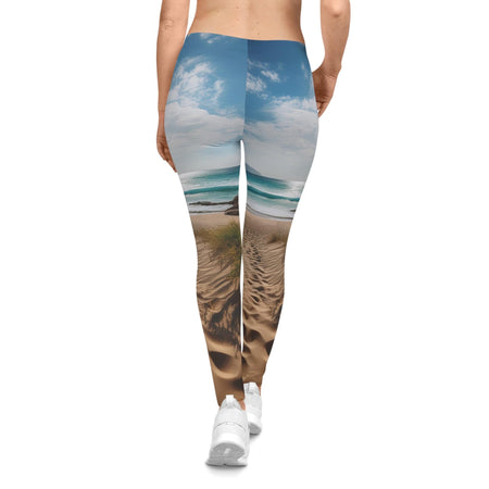 "Walk the Shoreline" Women's Casual Leggings All Over Prints