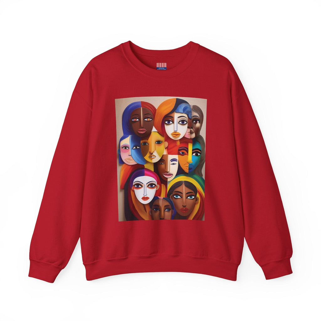 Women's Heavy Blend™ Sweatshirt: Celebrate Diversity with Style Cherry Red / S Sweatshirt