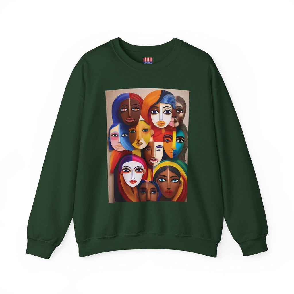 Women's Heavy Blend™ Sweatshirt: Celebrate Diversity with Style Forest Green / S Sweatshirt