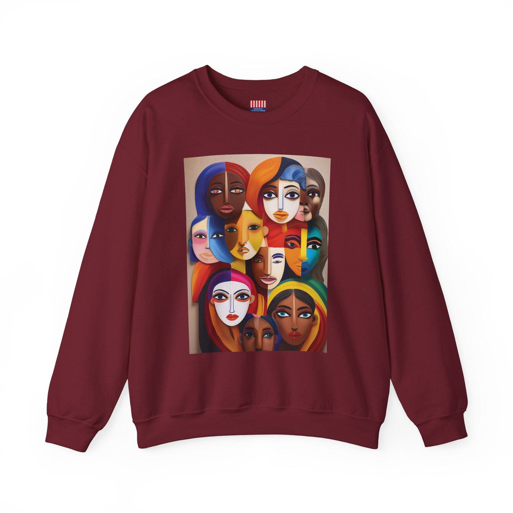 Women's Heavy Blend™ Sweatshirt: Celebrate Diversity with Style Garnet / S Sweatshirt