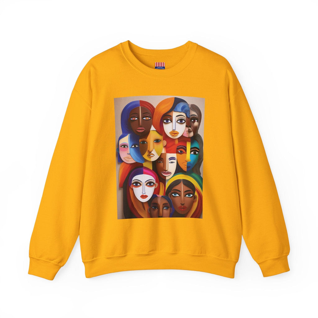 Women's Heavy Blend™ Sweatshirt: Celebrate Diversity with Style Gold / S Sweatshirt