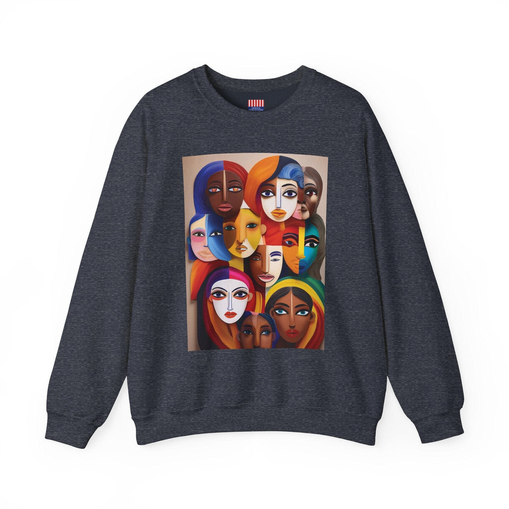 Women's Heavy Blend™ Sweatshirt: Celebrate Diversity with Style Heather Sport Dark Navy / S Sweatshirt