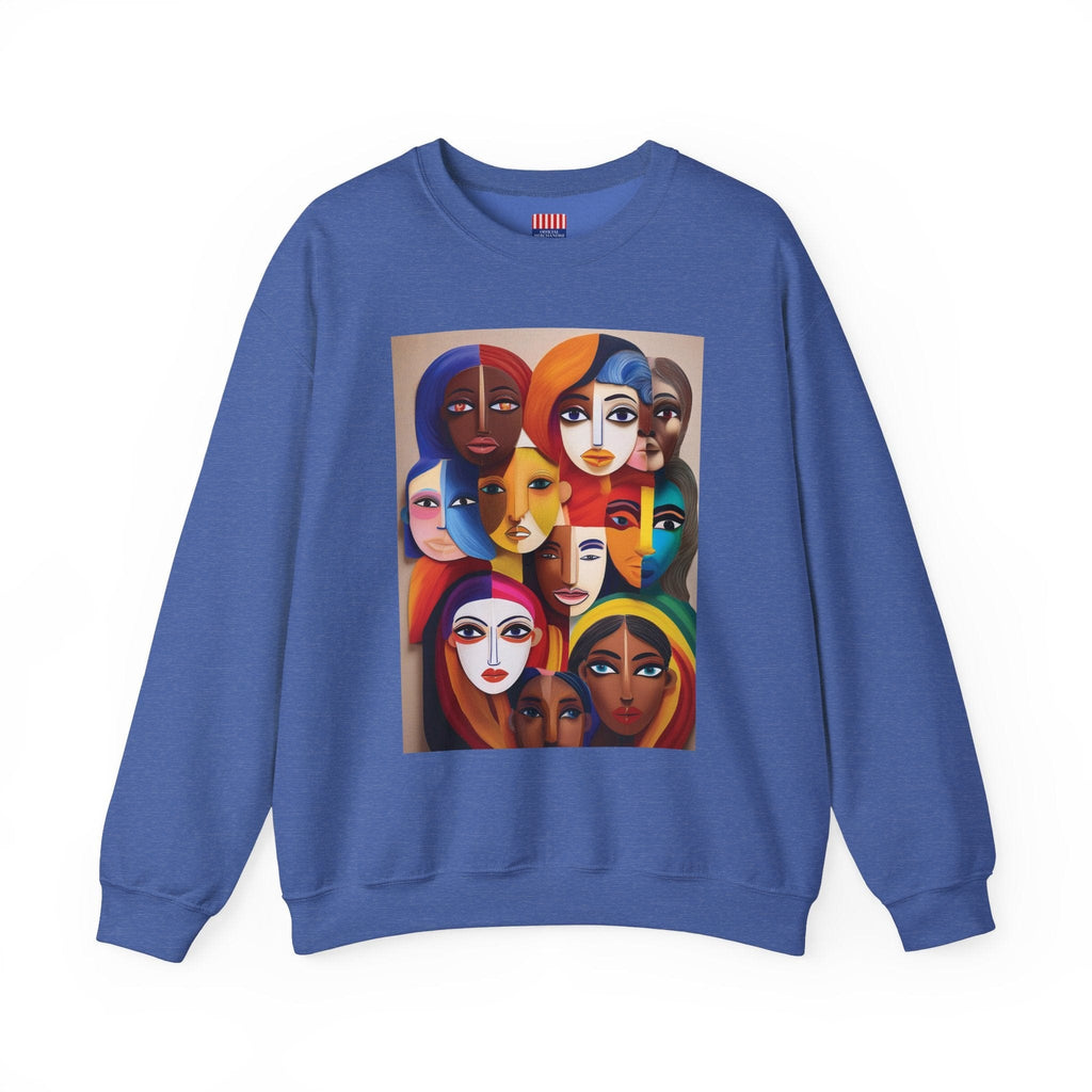 Women's Heavy Blend™ Sweatshirt: Celebrate Diversity with Style Heather Sport Royal / S Sweatshirt