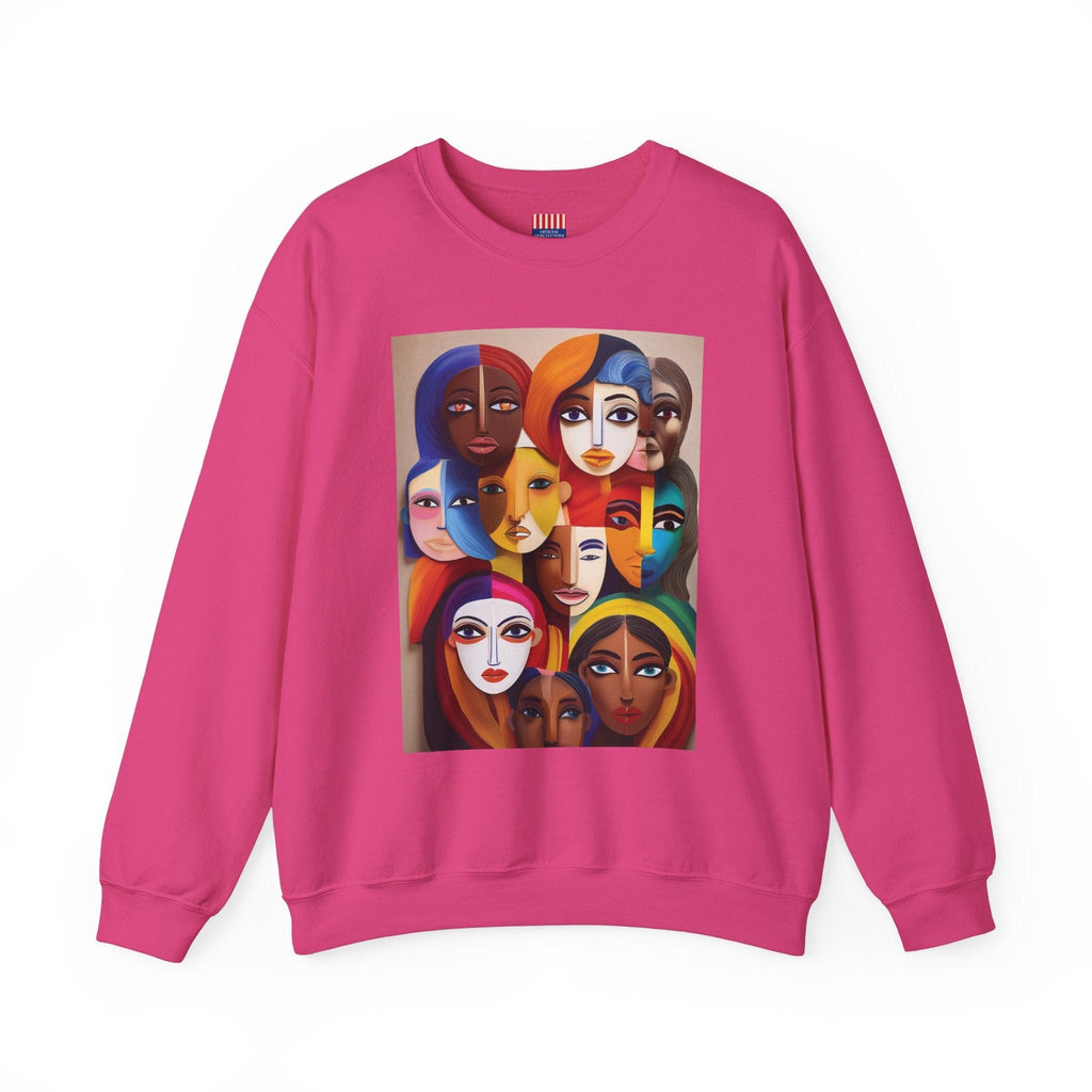 Women's Heavy Blend™ Sweatshirt: Celebrate Diversity with Style Heliconia / S Sweatshirt