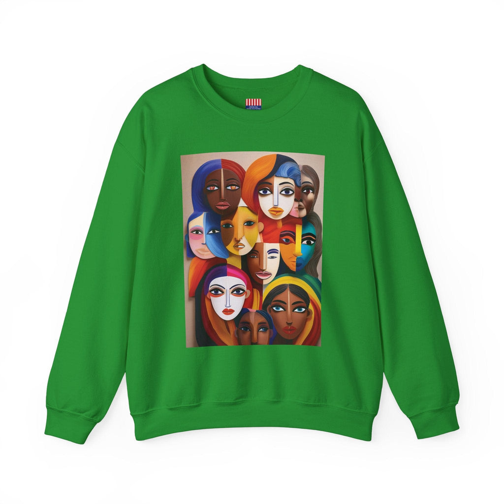 Women's Heavy Blend™ Sweatshirt: Celebrate Diversity with Style Irish Green / S Sweatshirt