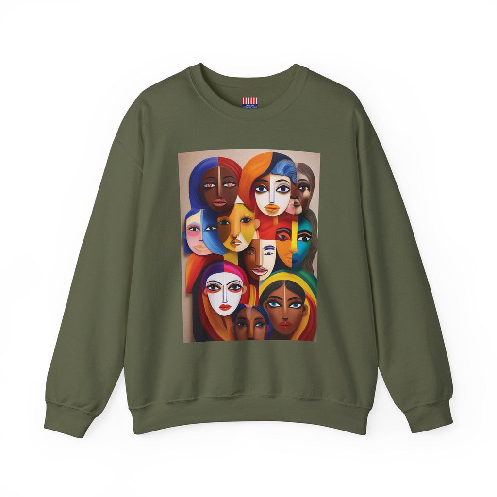 Women's Heavy Blend™ Sweatshirt: Celebrate Diversity with Style Military Green / S Sweatshirt