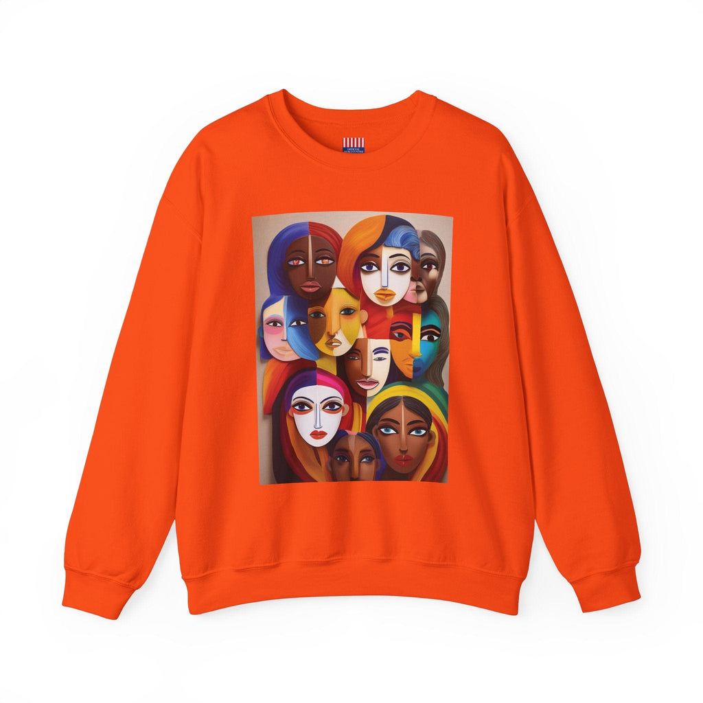 Women's Heavy Blend™ Sweatshirt: Celebrate Diversity with Style Orange / S Sweatshirt