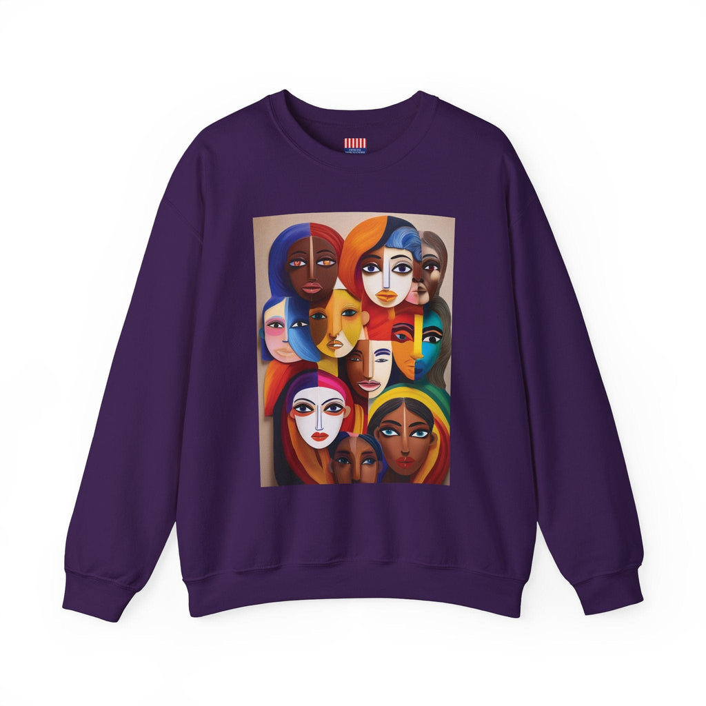 Women's Heavy Blend™ Sweatshirt: Celebrate Diversity with Style Purple / S Sweatshirt