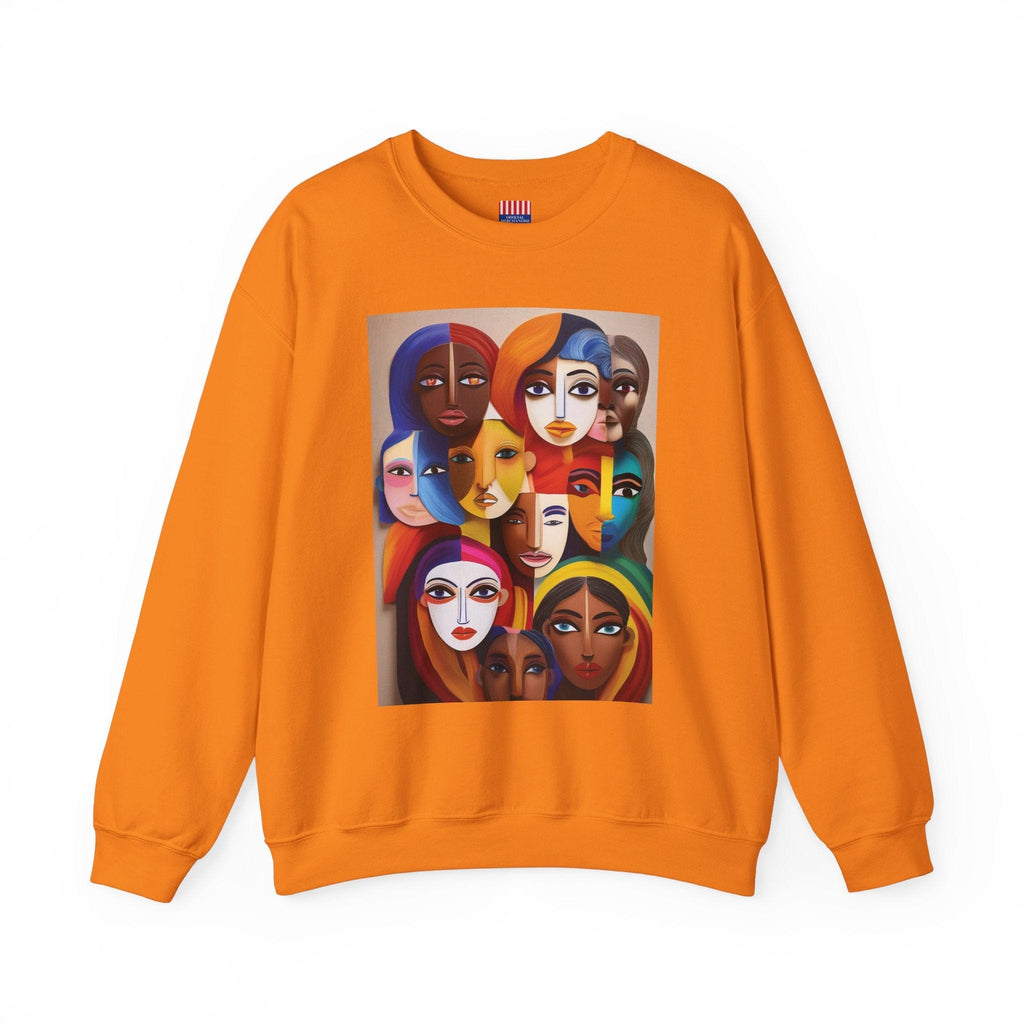 Women's Heavy Blend™ Sweatshirt: Celebrate Diversity with Style Safety Orange / S Sweatshirt