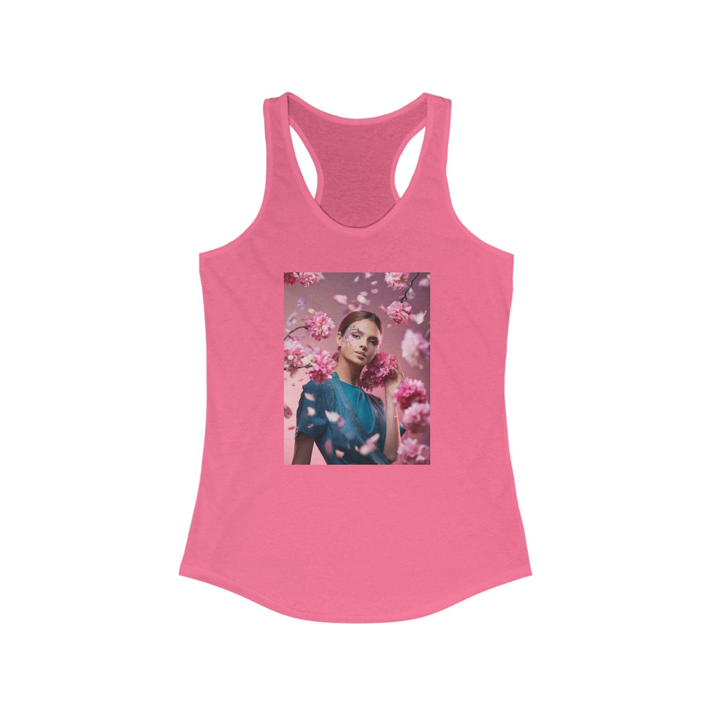 Women's Ideal Racerback Tank XS / Solid Hot Pink Tank Top