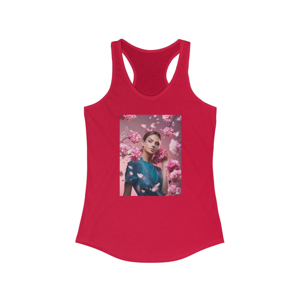 Women's Ideal Racerback Tank XS / Solid Red Tank Top